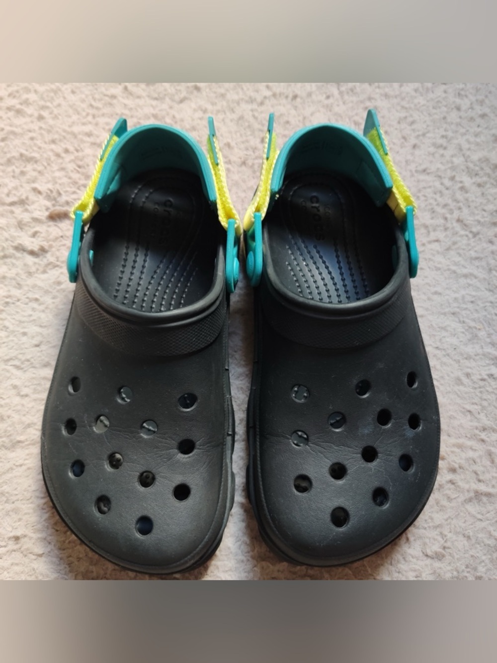 Crocs Comfort Unisex Adult Classic All Terrain Clogs Black Multi Mens 4 Womens 6 - Picture 3 of 9